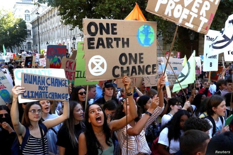 Climate Change Demonstration In London
