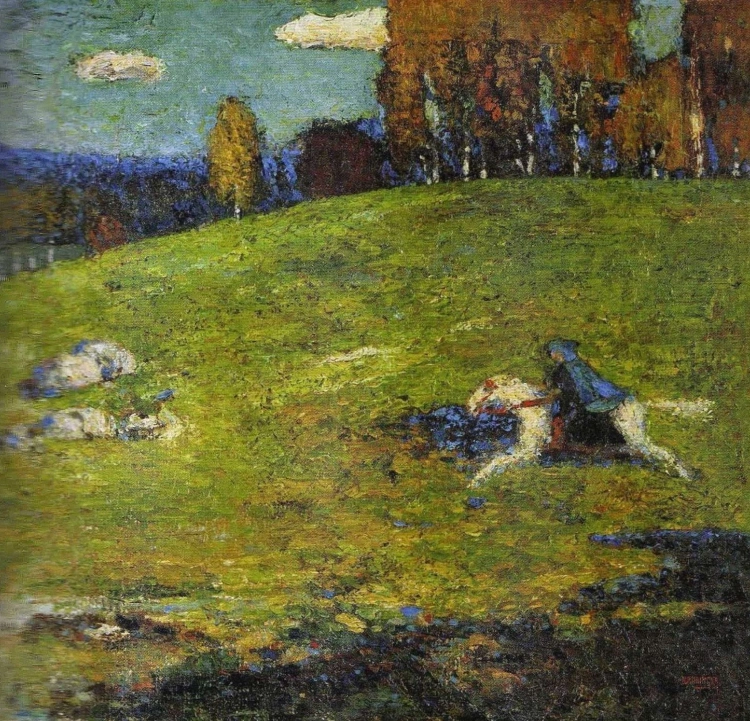 The Blue Rider By Wassily Kandinsky