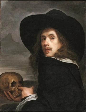 Michiel-sweerts-self-portrait-with-skull%22-detail-c-1661-oil-on-canvas