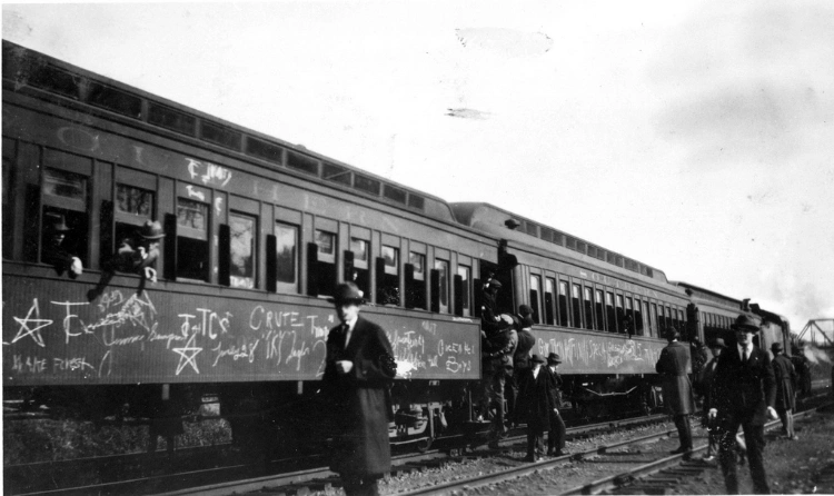 Train Graffiti From The 1920s