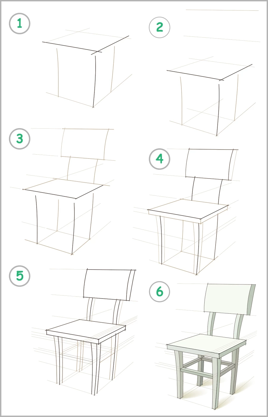 An everyday object like a chair, table, or door