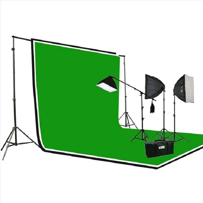 Carry Bag for Live Stream Party Event Photography Studio Sand Bag 6.5x10ft Backdrop Stand Kit Adjustable Studio Premium Photo & Video Support System Stand Kit with Spring Clamp 